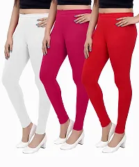 PT letest Churidar 4-Way Cotton Leggings for Women's and Girls Sizes (Pack of 3)-thumb2