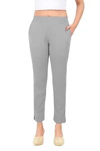 PT Latest Toko Stretchable Trousers for Women (Pack of 2) Straight Fit Pant for Casual, Daily and Office wear with Elastic Waist and Pockets.-thumb3