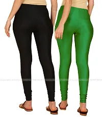 Stylish Women Lycra Blend Leggings Pack of 2-thumb2