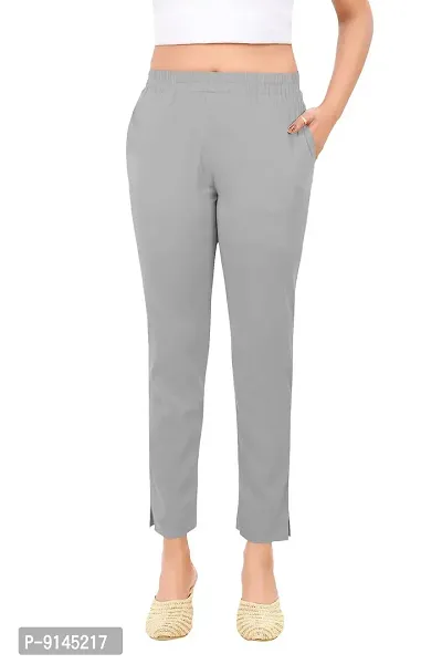 PT Latest Toko Stretchable Trousers for Women (Pack of 2) Straight Fit Pant for Casual, Daily and Office wear with Elastic Waist and Pockets.-thumb4