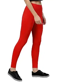 PT Stylish  Comfortable Cotton Ankle Length Women's Premium Cotton Stretchable Leggings with Rib Pack of 1 Leggings Available in 9 Colors and 10 Sizes.-thumb2