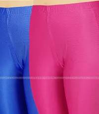 Stylish Women Lycra Blend Leggings Pack of 2-thumb3