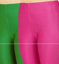 Stylish Women Lycra Blend Leggings Pack of 2-thumb3