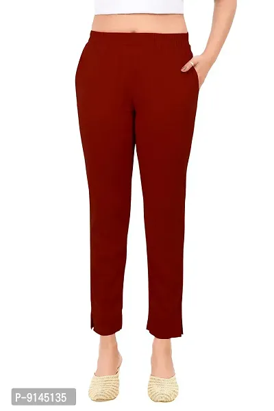 PT Latest Toko Stretchable Trousers for Women (Pack of 2) Straight Fit Pant for Casual, Daily and Office wear with Elastic Waist and Pockets.-thumb5