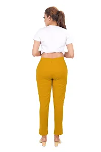 PT Latest Toko Stretchable Trousers for Women Straight Fit Pant for Casual, Daily and Office wear with Elastic Waist and Pockets.-thumb4