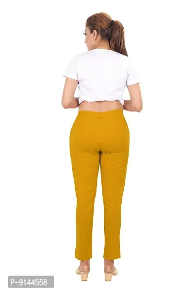 PT Latest Toko Stretchable Trousers for Women Straight Fit Pant for Casual, Daily and Office wear with Elastic Waist and Pockets.-thumb5