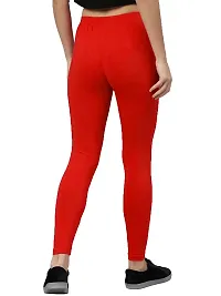 PT Stylish  Comfortable Cotton Ankle Length Women's Premium Cotton Stretchable Leggings with Rib Pack of 1 Leggings Available in 9 Colors and 10 Sizes.-thumb1