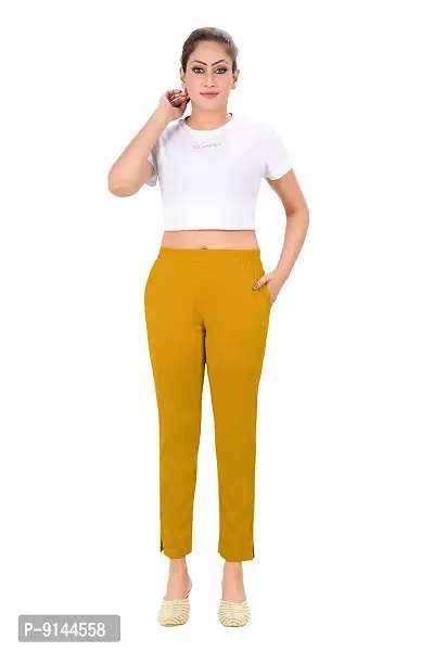 PT Latest Toko Stretchable Trousers for Women Straight Fit Pant for Casual, Daily and Office wear with Elastic Waist and Pockets.-thumb4