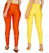 Stylish Women Lycra Blend Leggings Pack of 2-thumb2