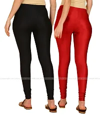 Stylish Women Lycra Blend Leggings Pack of 2-thumb2