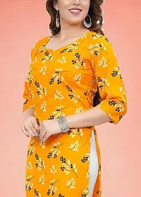 Stylish Yellow Crepe Kurta For Women-thumb1