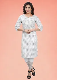 Stylish White Crepe Kurta For Women-thumb2