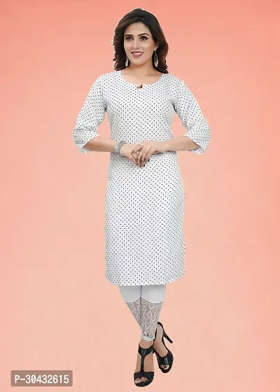 Stylish White Crepe Kurta For Women-thumb3