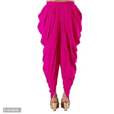 PT Latest Reyon Traditional Dhoti Patiala Salwar/Pants Stylish Stitched for Women's and Girls (Free Size)-thumb2