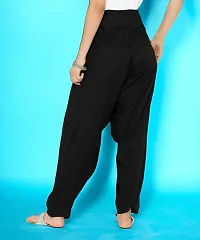 Fabulous Black Cotton Solid Salwars For Women-thumb1