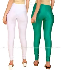 Stylish Women Lycra Blend Leggings Pack of 2-thumb2