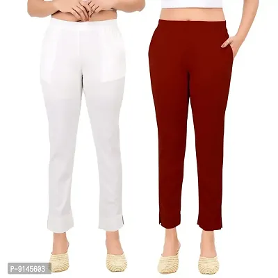 Buy PT Latest Toko Stretchable Trousers for Women Straight Fit Pant for  Casual, Daily and Office wear with Elastic Waist and Pockets. Black at