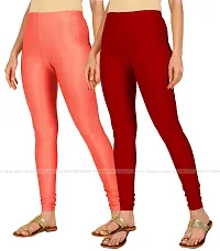 Stylish Women Lycra Blend Leggings Pack of 2-thumb1