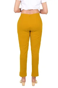 PT Latest Toko Stretchable Trousers for Women Straight Fit Pant for Casual, Daily and Office wear with Elastic Waist and Pockets.-thumb1