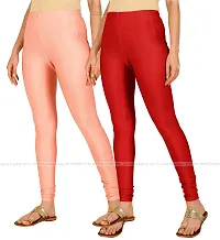 Stylish Women Lycra Blend Leggings Pack of 2-thumb1