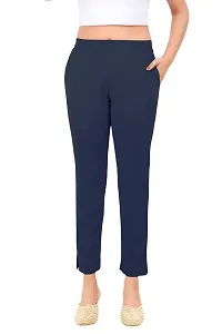 PT Latest Toko Stretchable Trousers for Women (Pack of 2) Straight Fit Pant for Casual, Daily and Office wear with Elastic Waist and Pockets.-thumb4