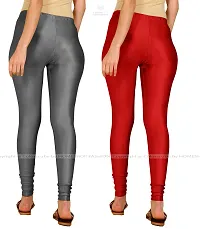 Stylish Women Lycra Blend Leggings Pack of 2-thumb2