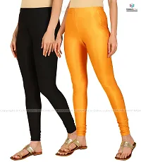 Stylish Women Lycra Blend Leggings Pack of 2-thumb1