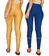 Stylish Women Lycra Blend Leggings Pack of 2-thumb2