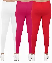 PT letest Churidar 4-Way Cotton Leggings for Women's and Girls Sizes (Pack of 3)-thumb1