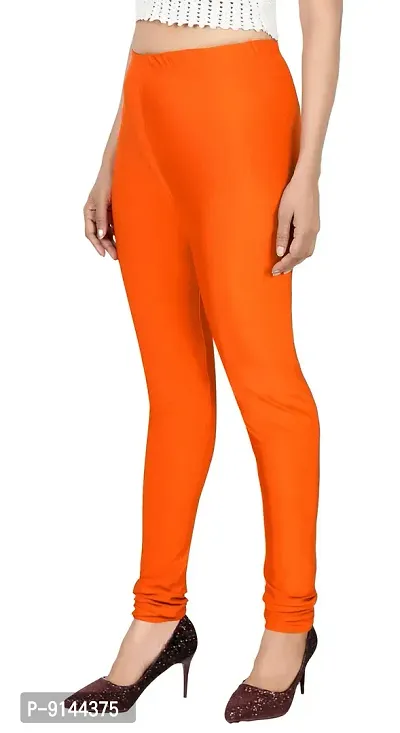 PT Stretchable fit Satin Shiny Lycra Shimmer Chudidar Leggings for Women and Girl in Wide Shades of Vibrant Colors in Regular and Plus Size (23 Colors-thumb3