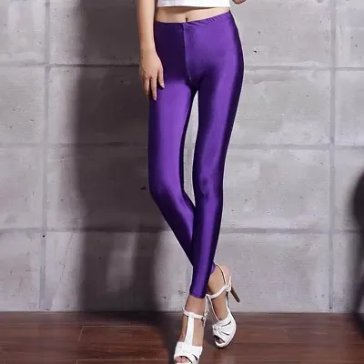 Stylish Cotton Spandex Solid Legging-thumb0