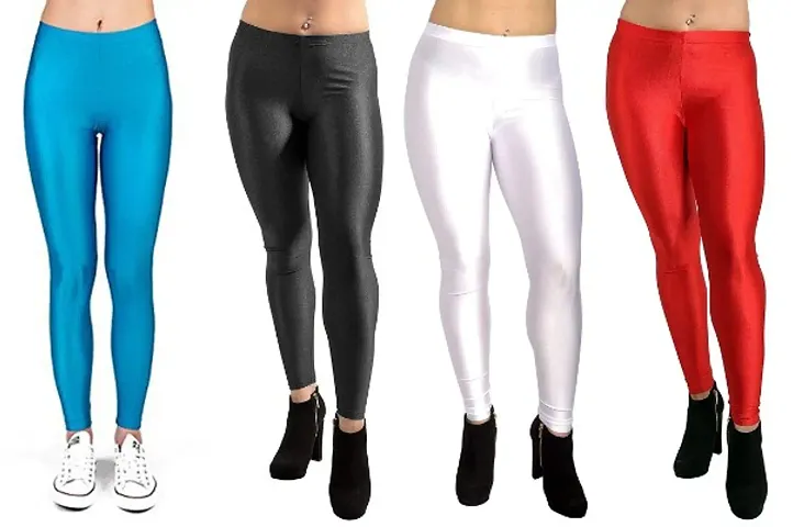 Skinny Fit Combo of 3 Pack Leggings for Womens