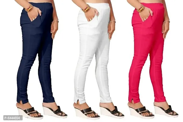 Women Solid Cotton Slub Ethnic Pant-thumb0