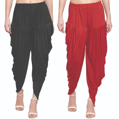 Solid Rayon Trending Dhoti Pack Of 2