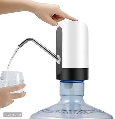 Premium Quality Automatic Wireless Water Bottle Can Dispenser Pump With Rechargeable Battery For 20 Litre Bottle Can With Portable Usb Charging Cable, Water Dispenser Pack Of 1-thumb0