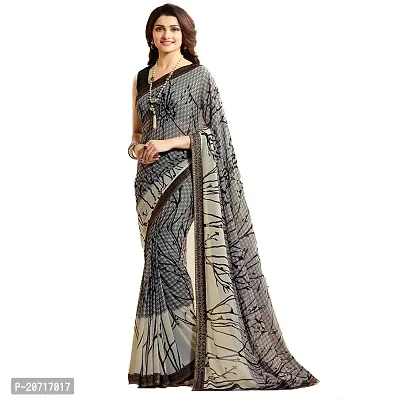 Beautiful Georgette Saree With Blouse Piece-thumb0