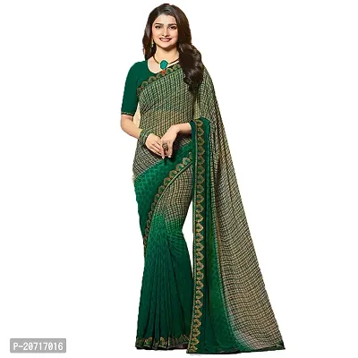 Beautiful Georgette Saree With Blouse Piece-thumb0