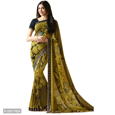 Beautiful Georgette Saree With Blouse Piece