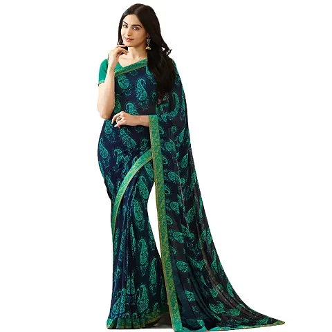 Georgette Saree with Blouse Piece