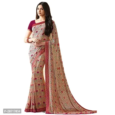 Beautiful Georgette Saree With Blouse Piece