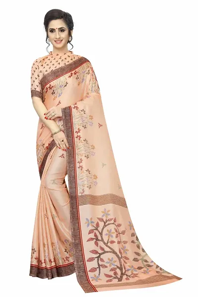 Beautiful Georgette Saree With Blouse Piece