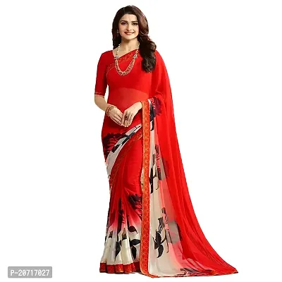 Beautiful Georgette Saree With Blouse Piece-thumb0