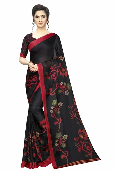 Beautiful Georgette Saree With Blouse Piece