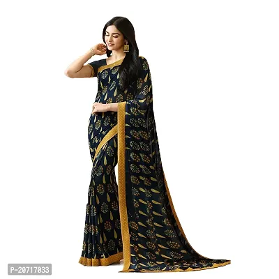 Beautiful Georgette Saree With Blouse Piece-thumb0