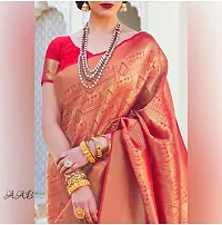 Beautiful Banarasi Silk Festive wear Saree With Blouse Piece For Women-thumb1