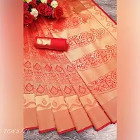 Beautiful Banarasi Silk Festive wear Saree With Blouse Piece For Women-thumb2