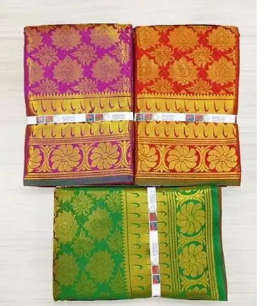 Best Selling Polyester Saree with Blouse piece 