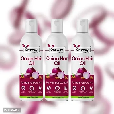 Oneway Happiness Onion Hair oil 300ml ( Pack of 3 )