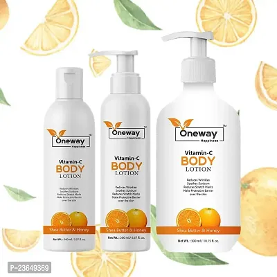 Oneway Happiness Vitamin C Body Lotion 600ml (pack of 3)