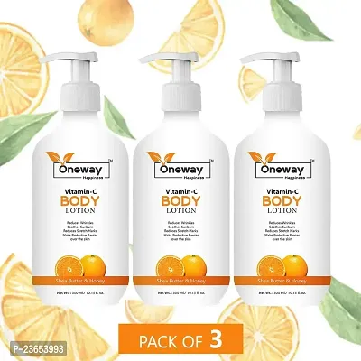 Oneway Happiness Vitamin C Body Lotion 300ml (pack of 3)